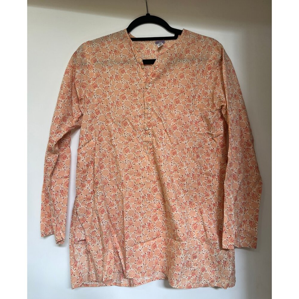 Dosa 100% Cotton Block Print Tunic Blouse